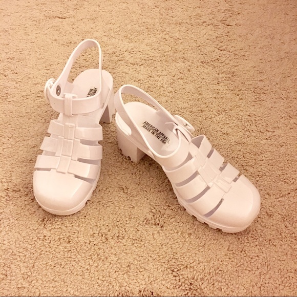 American Apparel Shoes - American Apparel Seaside Jelly Sandal white
